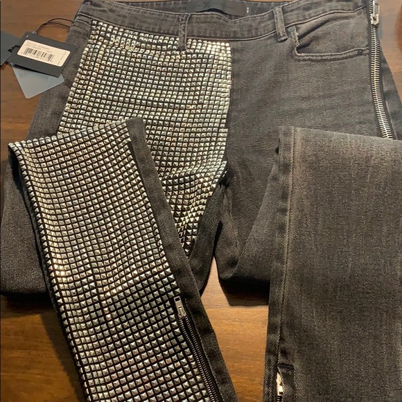 alexander wang zip jeans